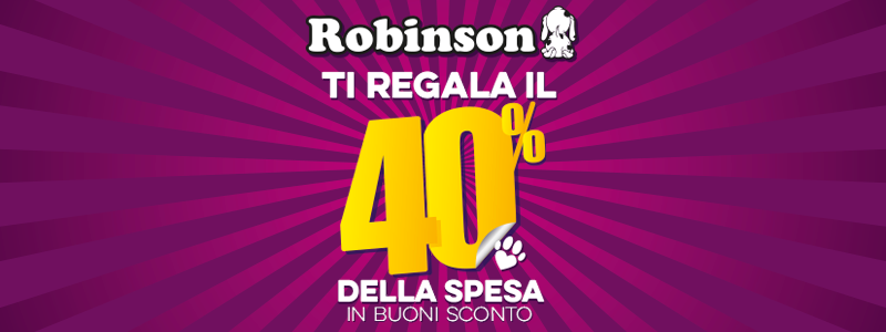 A Febbraio Robinson ti regala il 40% della spesa. Ti aspettiamo a Riccione! cover