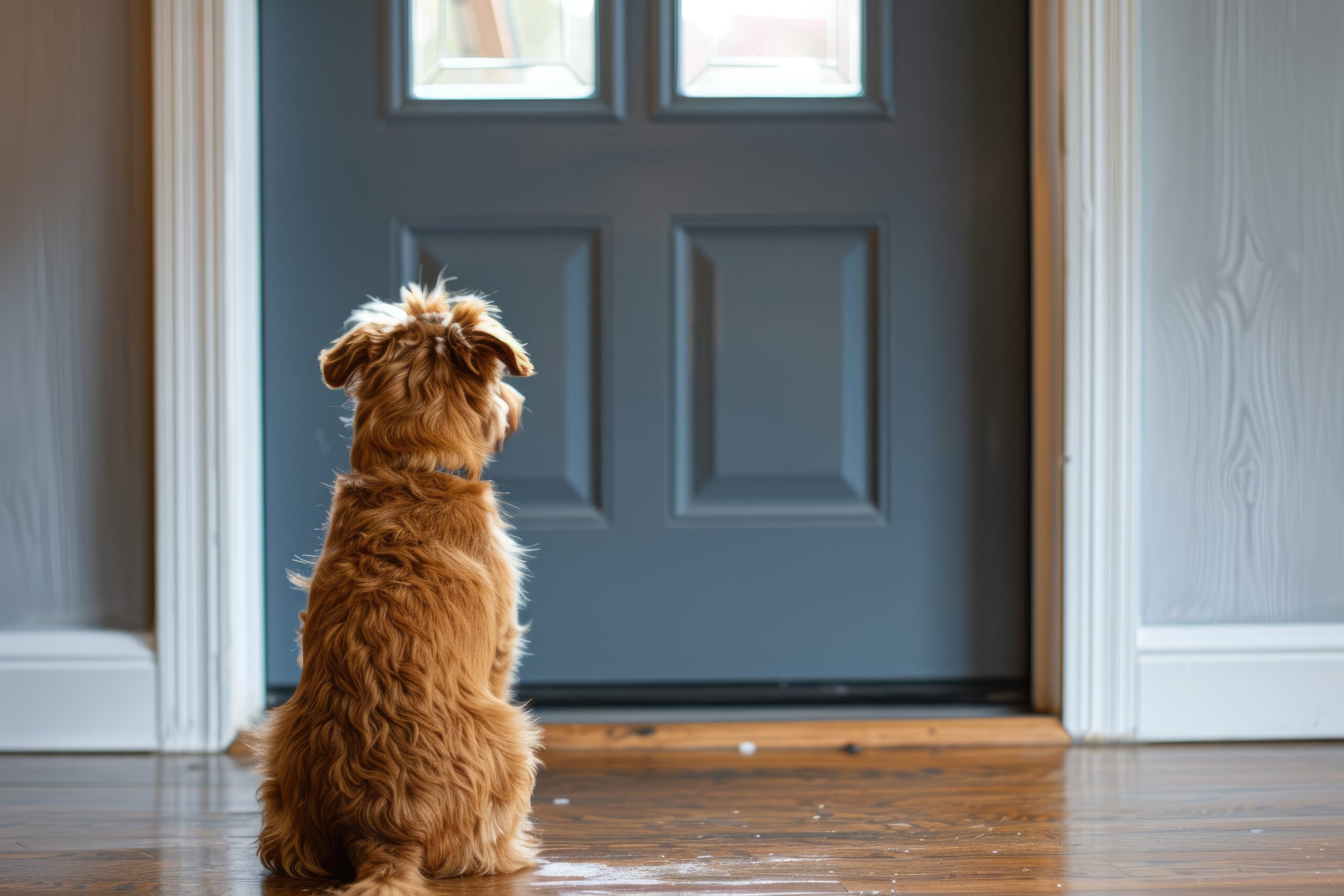 Il tuo cane resta a casa da solo? Come intrattenerlo tra giochi, masticativi e passeggiate cover