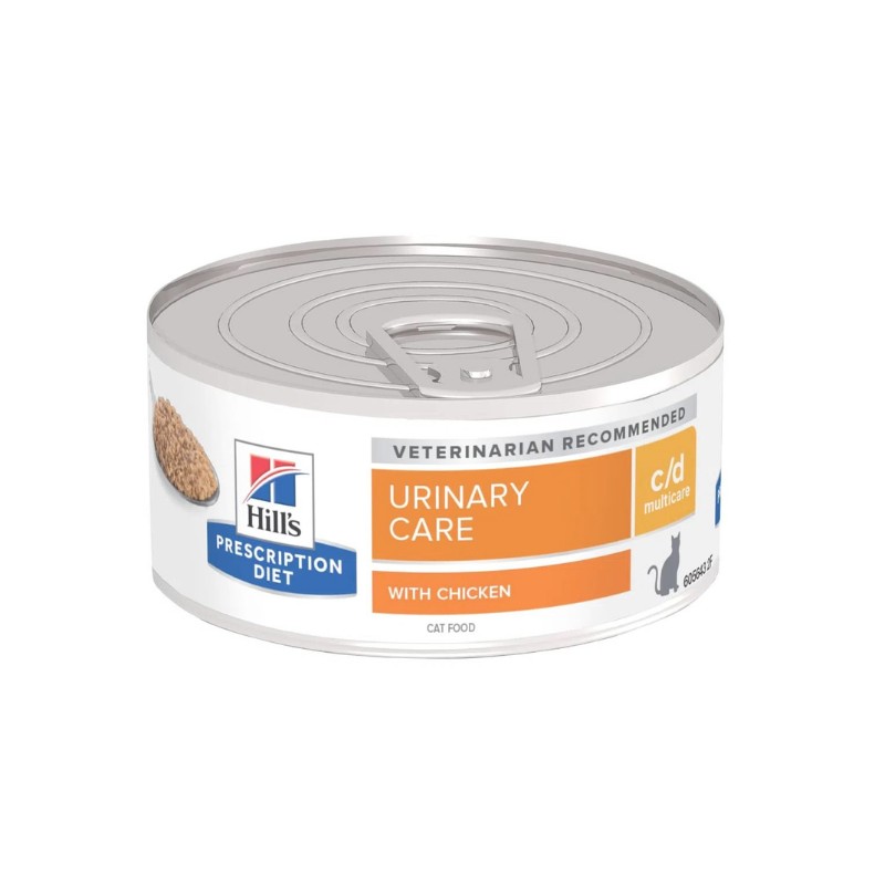 Hill's c/d con Pollo Prescription Diet Feline Umido - 156 g, 6 pezzi