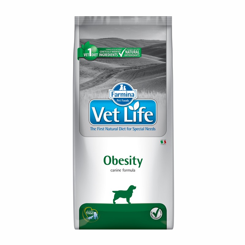 Farmina Vet-Life Obesity Cane Secco - 2 Kg, Singola