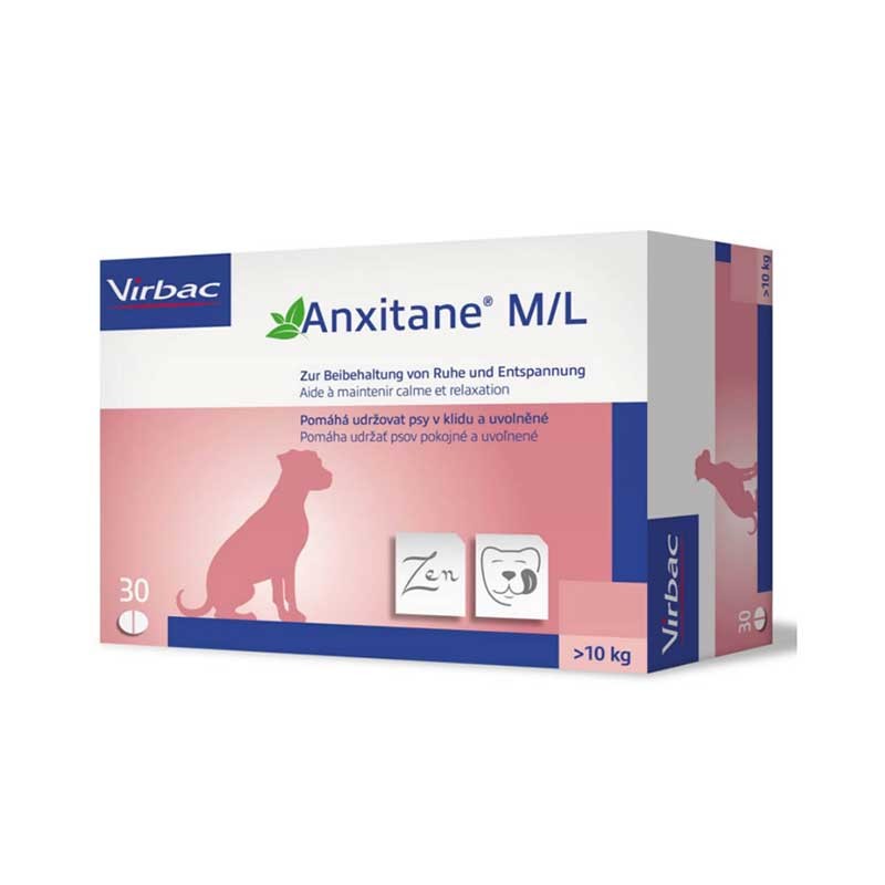 Virbac Antistress Anxitane - M-L, 30 cp