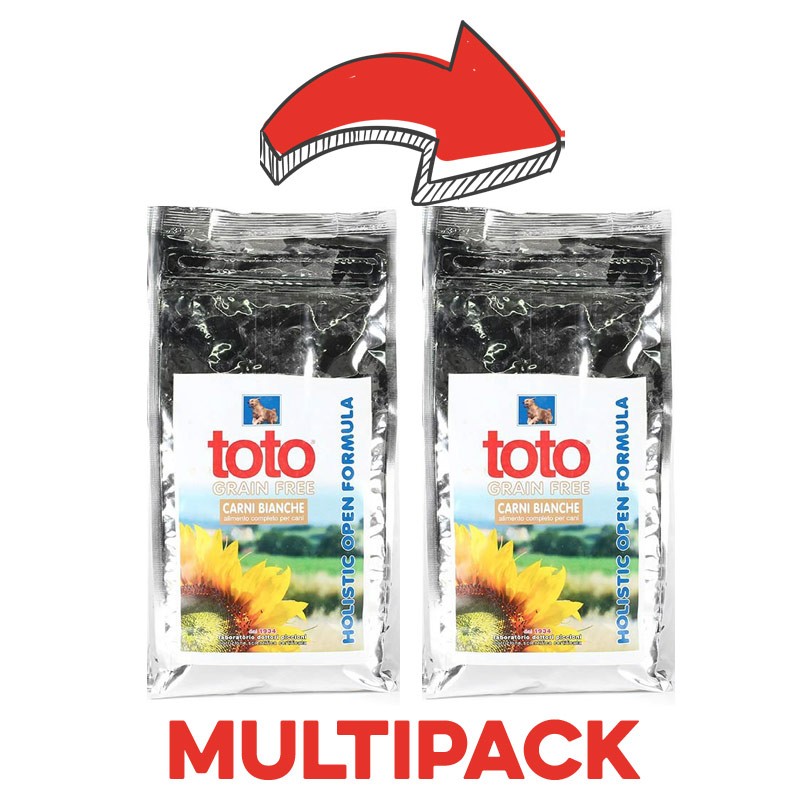 Toto Holistic Grain Free Cane Carni Bianche - 1.5 Kg, 2 pezzi
