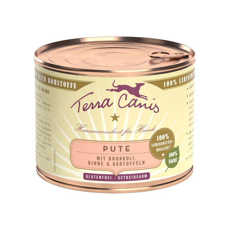 Terra Canis Tacchino con Broccoli, Pera e Patate - 400 g, 6 pezzi