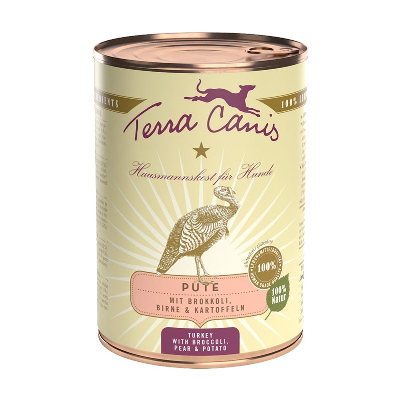 Terra Canis Tacchino con Broccoli, Pera e Patate - 400 g, Singola