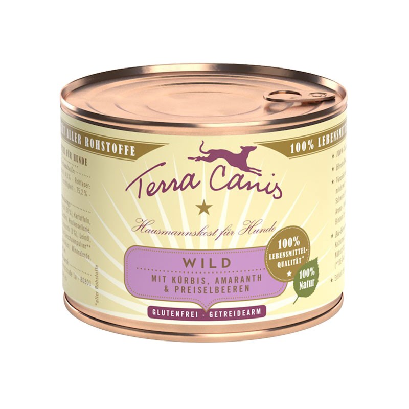 Terra Canis Selvaggina con Zucca, Mirtillo Rosso e Amaranto - 800 g, Singola