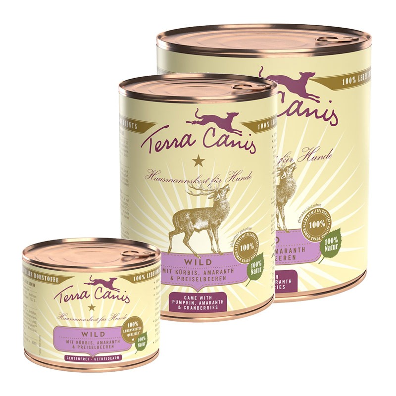 Terra Canis Selvaggina con Zucca, Mirtillo Rosso e Amaranto - 800 g, 6 pezzi