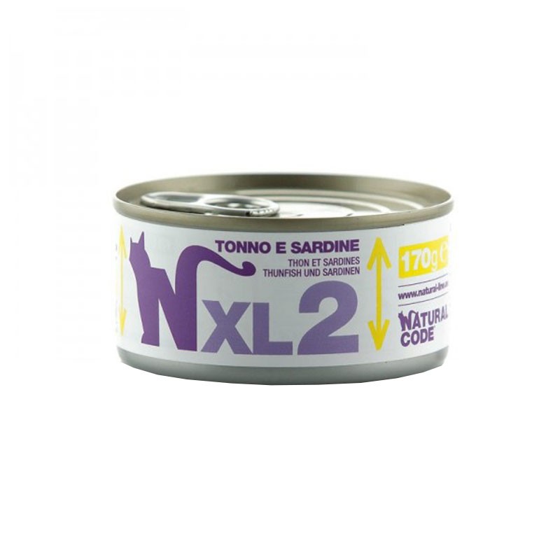 Natural Code XL Tonno e Sardine per Gatto - 170 g, 6 pezzi
