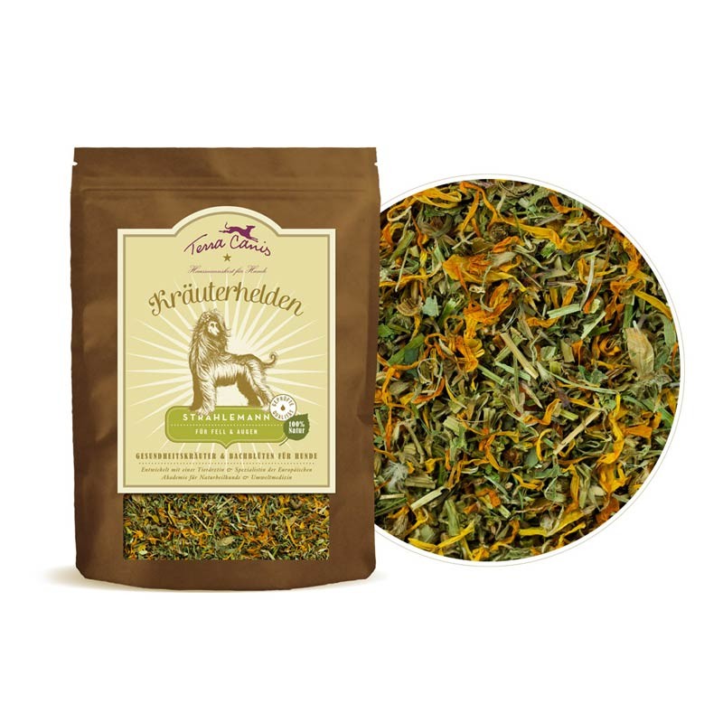 Terra Canis Erbe e Fiori di Bach Sunny Boy (Pelo e Occhi) per Cani - 100 g