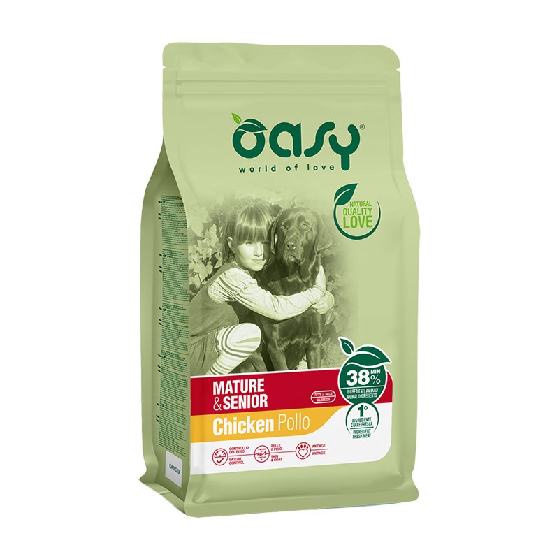 Oasy Cane Mature &amp; Senior al Pollo - 12 Kg