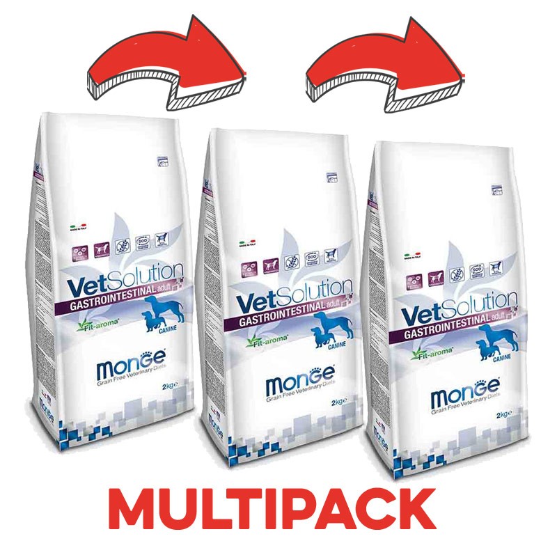 Monge VetSolution Gastrointestinal per Cani - 12 Kg, 3 pezzi