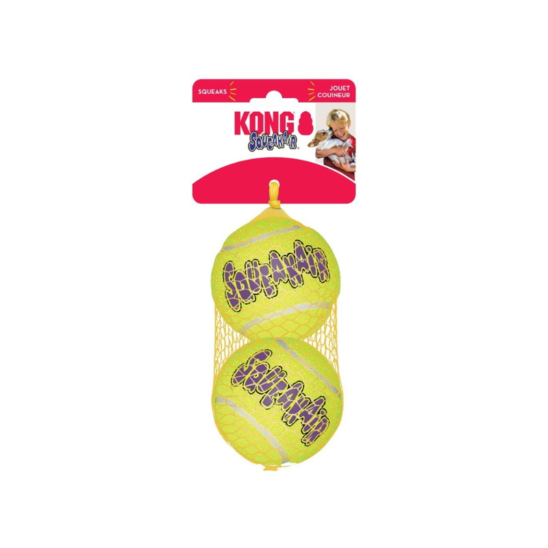 KONG Airdog Squeakair Ball 3pz - L, 2 pezzi
