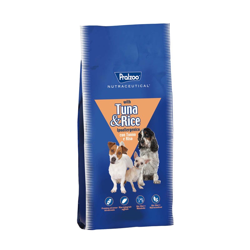 Pralzoo Ipoallergenico Tonno e Riso - 2 Kg, Singola