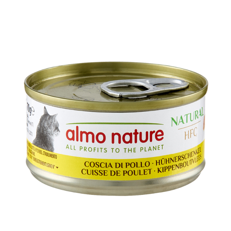 Almo Nature HFC Natural con Coscia di Pollo per Gatti - 70 g, Singola