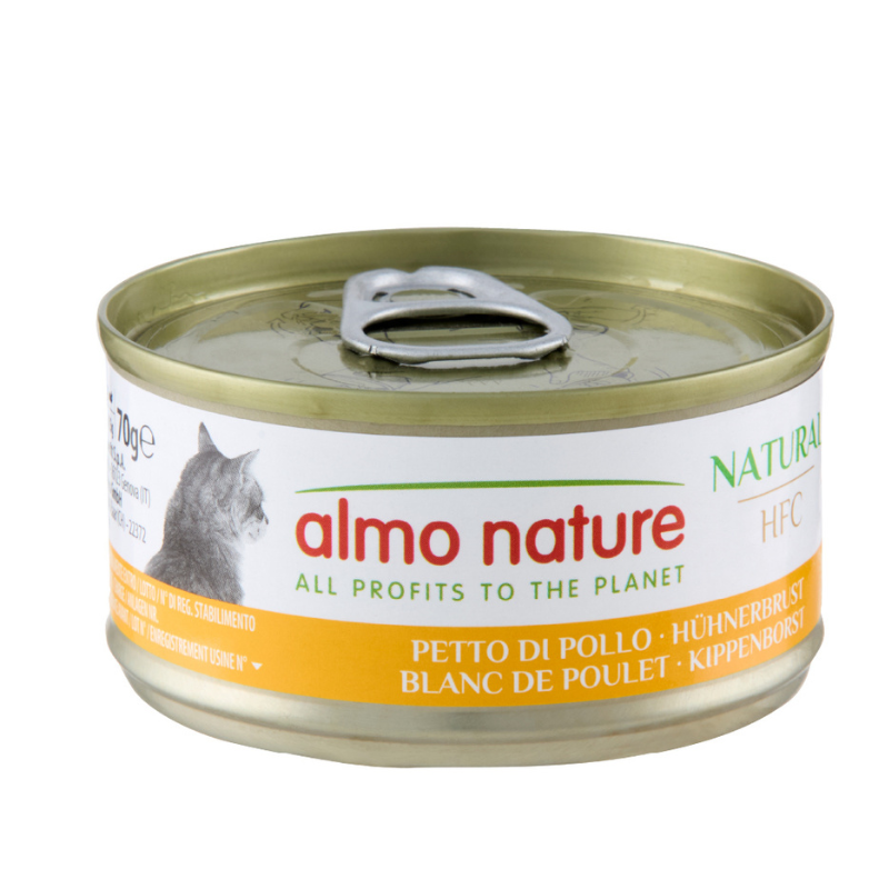 Almo Nature HFC Natural al Petto di Pollo per Gatti - 70 g, Singola