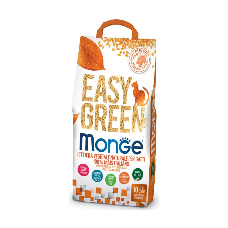 Monge Lettiera Easy Green 100% Mais Italiano - 10L
