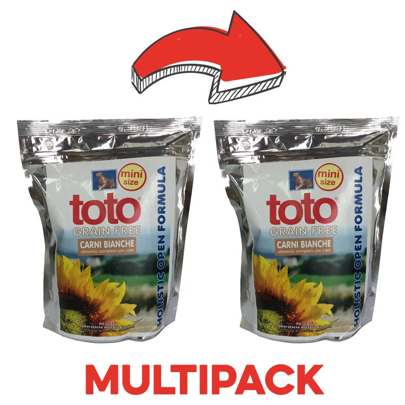 Toto Holistic Grain Free Mini Carni Bianche per Cani - 1.5 Kg, 2 pezzi