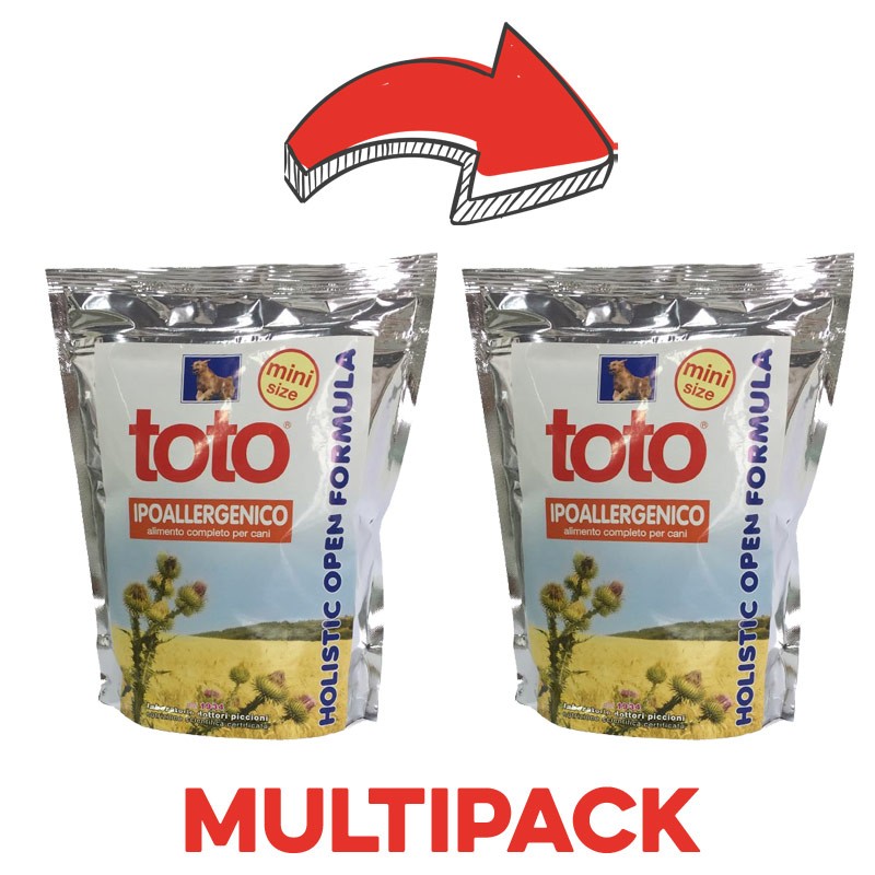 Toto Holistic Ipoallergenico Mini per Cani - 1.5 Kg, 2 pezzi