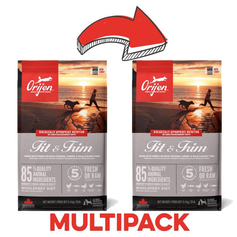 Orijen Fit &amp; Trim per Cani - 2 Kg, 2 pezzi