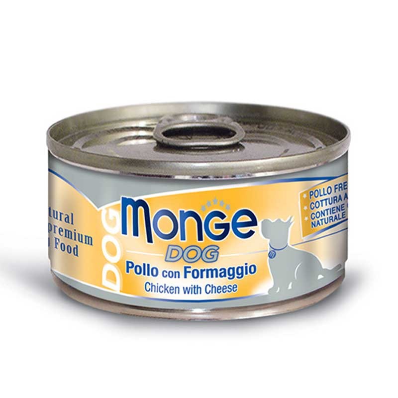 Monge Adult Pollo con Formaggio per Cani 95gr - 95 g, 6 pezzi
