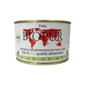 Biopur Pur Muscolo di Pollo Umido per Cani e Gatti 380 g
