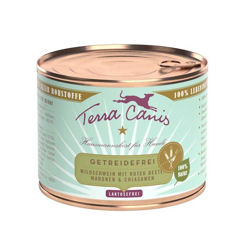 Terra Canis Cinghiale con Barbabietola, Castagna Dolce e Semi di Chia Grain Free - 200 g, Singola