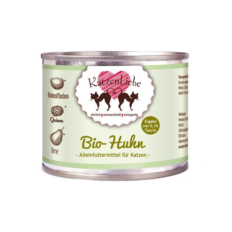 Katzen Liebe Pollo Biologico con Quinoa Bio Umido per Gatti - 200 g