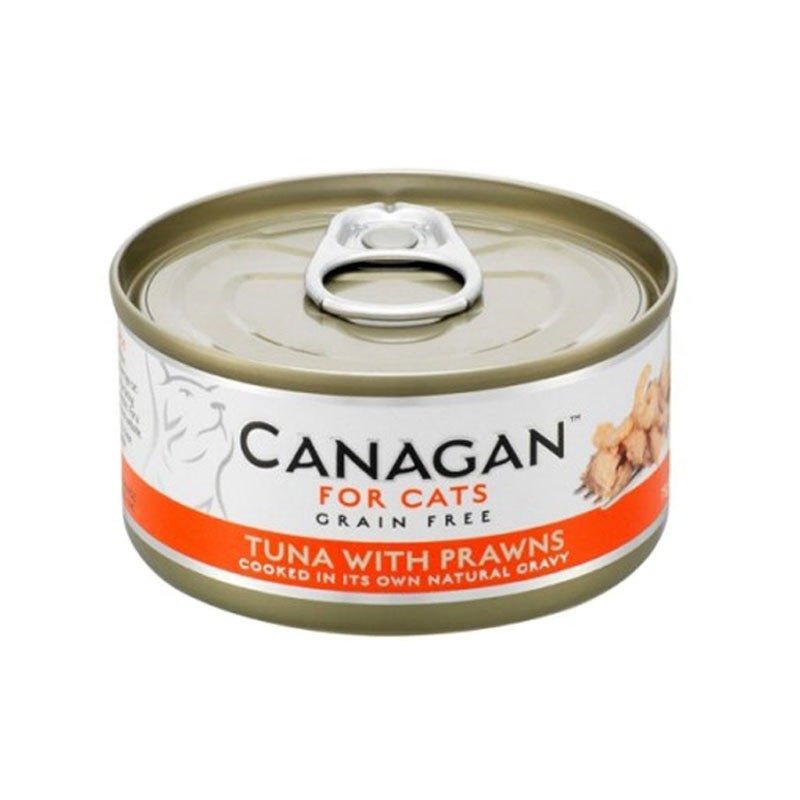 Canagan Tonno con Gamberi Umido per Gatti 75gr - 75 g, Singola