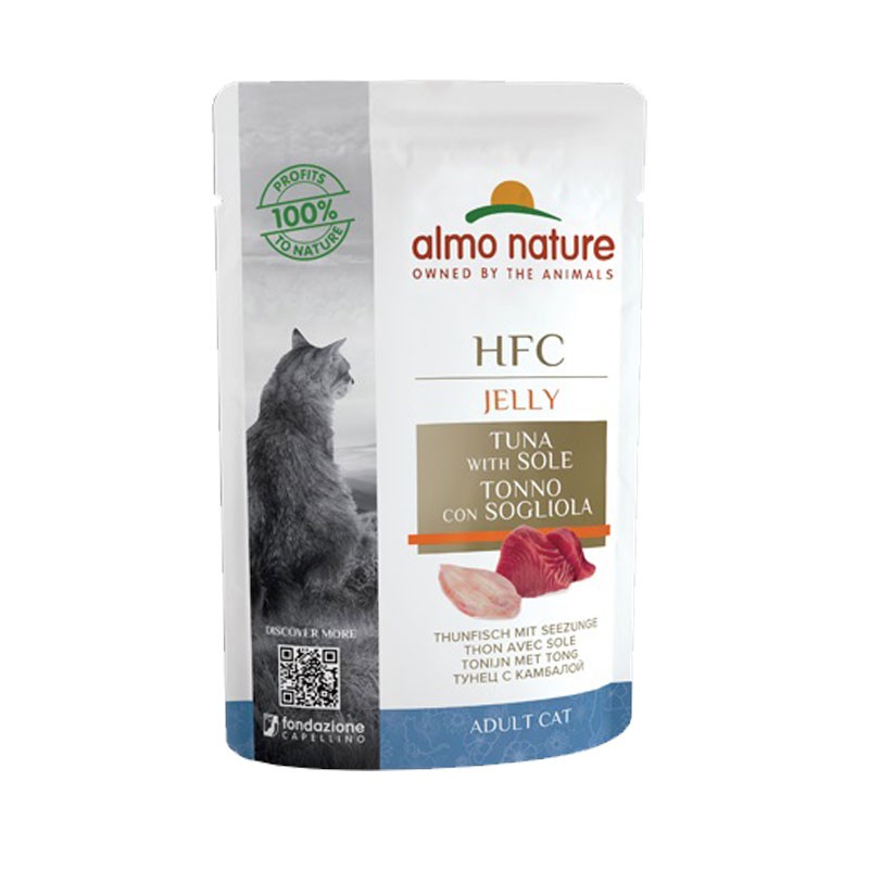 Almo Nature HFC Jelly Adult Cat Tonno e Sogliola - 55 g, 6 pezzi
