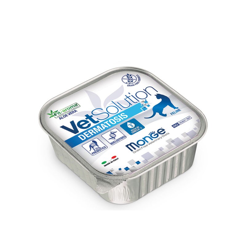 Monge VetSolution Dermatosis Umido per Gatti - 100 g, Singola