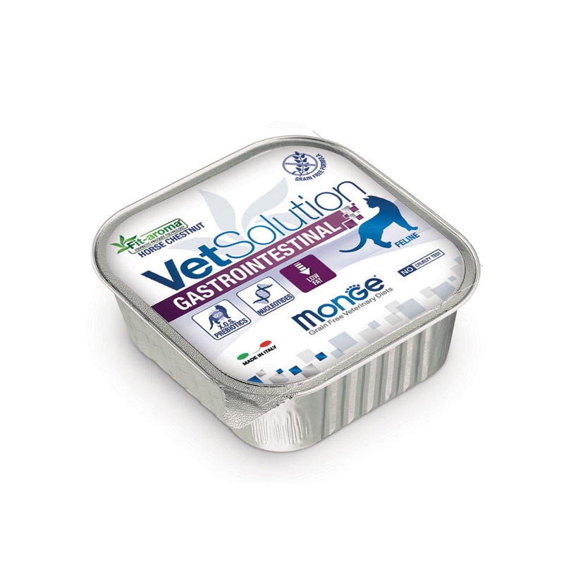 Monge VetSolution Gastrointestinal Umido per Gatti - 100 g, 6 pezzi