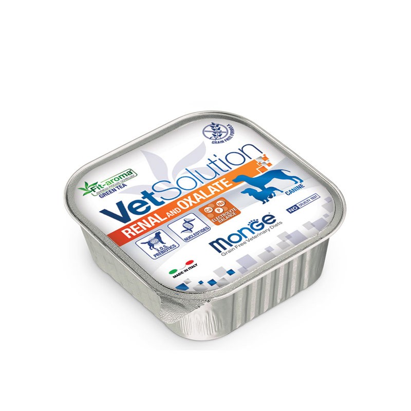 Monge VetSolution Renal Oxalate Umido per Cani - 150 g, 6 pezzi
