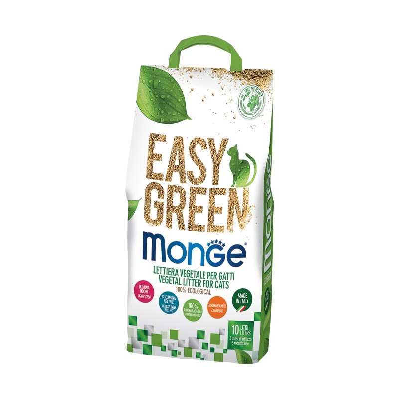 Monge Lettiera Vegetale Easy Green - 10 Lt