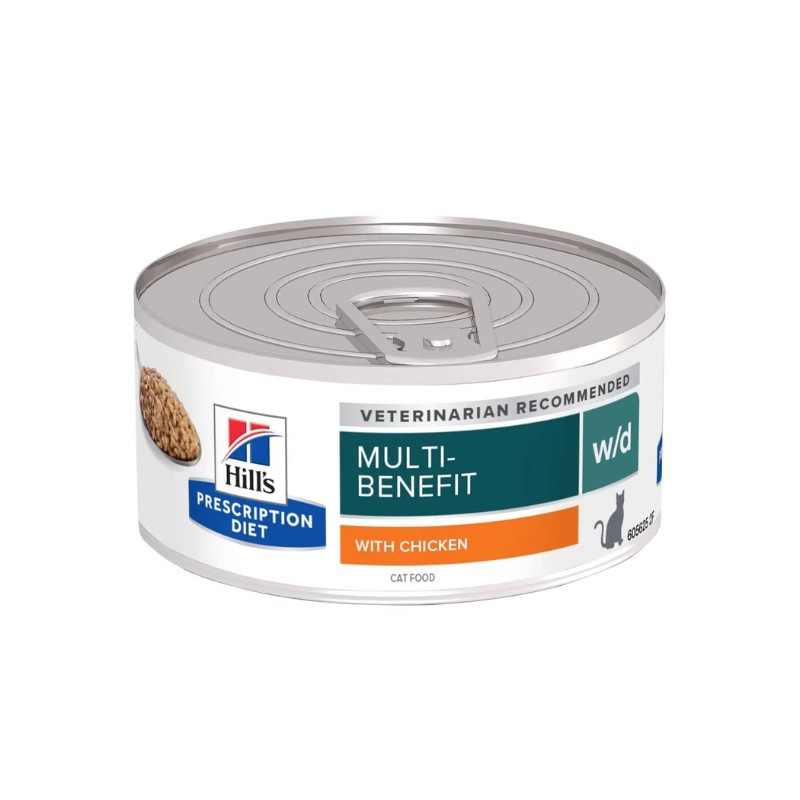 Hill's w/d Prescription Diet Feline Umido - 156 g, Singola