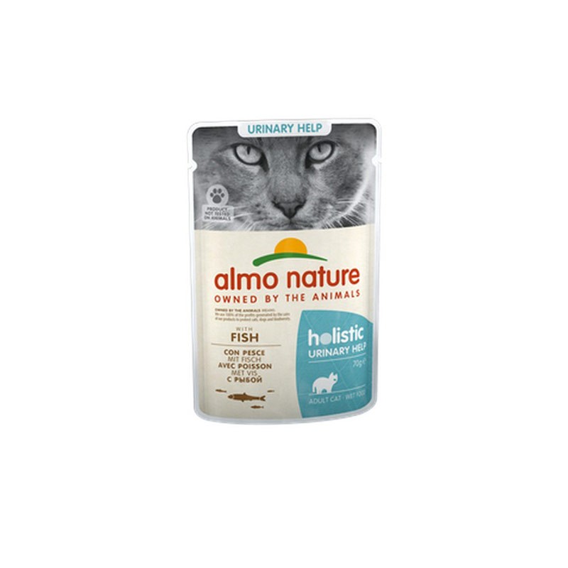 Almo Nature Cat Holistic Urinary Help con Pesce - 70 g, 12 pezzi