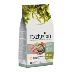 Exclusion Mediterraneo Mature Pollo Medium & Large Breed per Cani