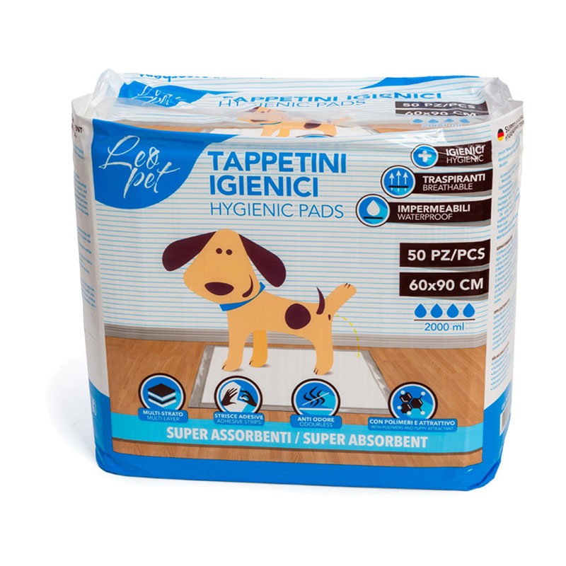 Leopet Tappetini Igienici 50 pz - 60 x 90 cm
