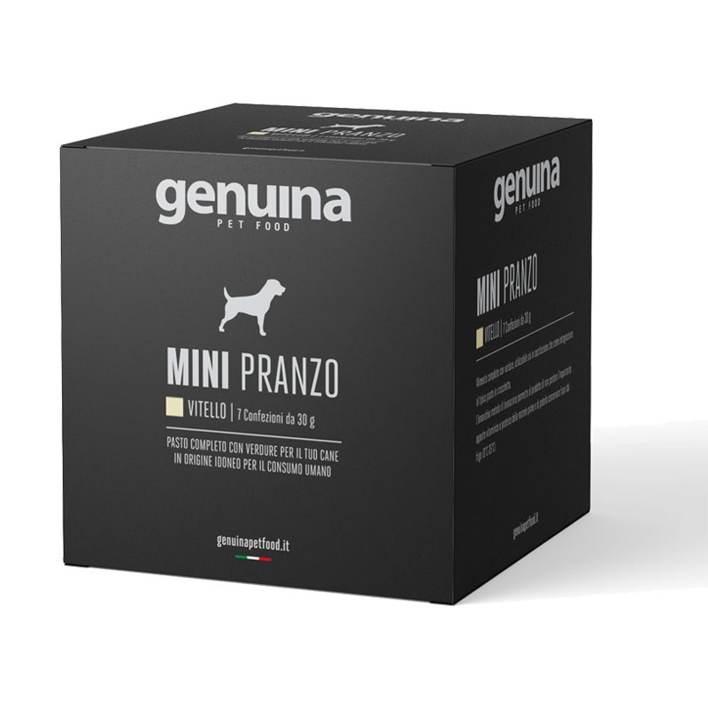 Genuina Natural Pet Food Box Mini Pranzo Vitello - 30 g - 7 pz