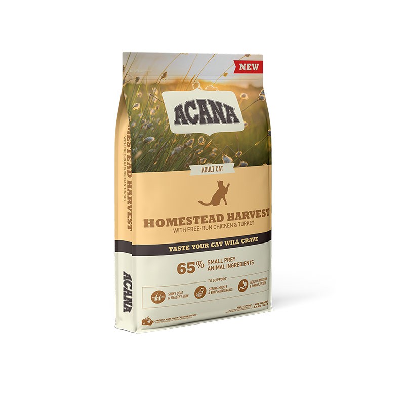 Acana Homestead Harvest Free Run Chicken &amp; Turkey per Gatti - 1.8 Kg