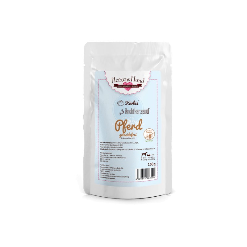 Herzens Hund Cavallo con Zucca Bio Grain Free Umido per Cani - 130 g