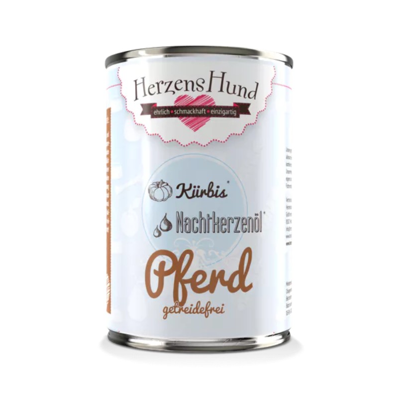 Herzens Hund Cavallo con Zucca Bio Grain Free Umido per Cani - 400 g