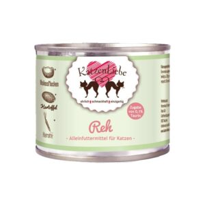 Katzen Liebe Capriolo con Patate Bio Umido per Gatti 200 g