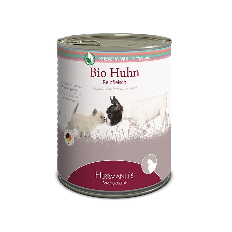 Herrmann's Creative Mix Pollo Biologico Puro Umido - 800 g, 12 pezzi