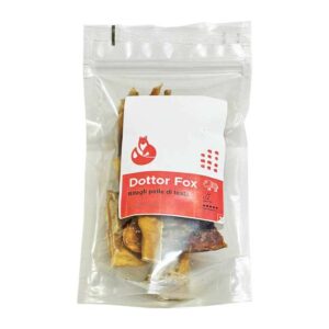 Dottor Fox Snack Ritagli Pelle di Testa Bovina Senza Pelo