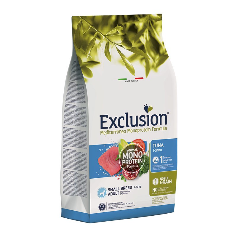 Exclusion Mediterraneo Adult Tonno Small Breed per Cani - 2 Kg