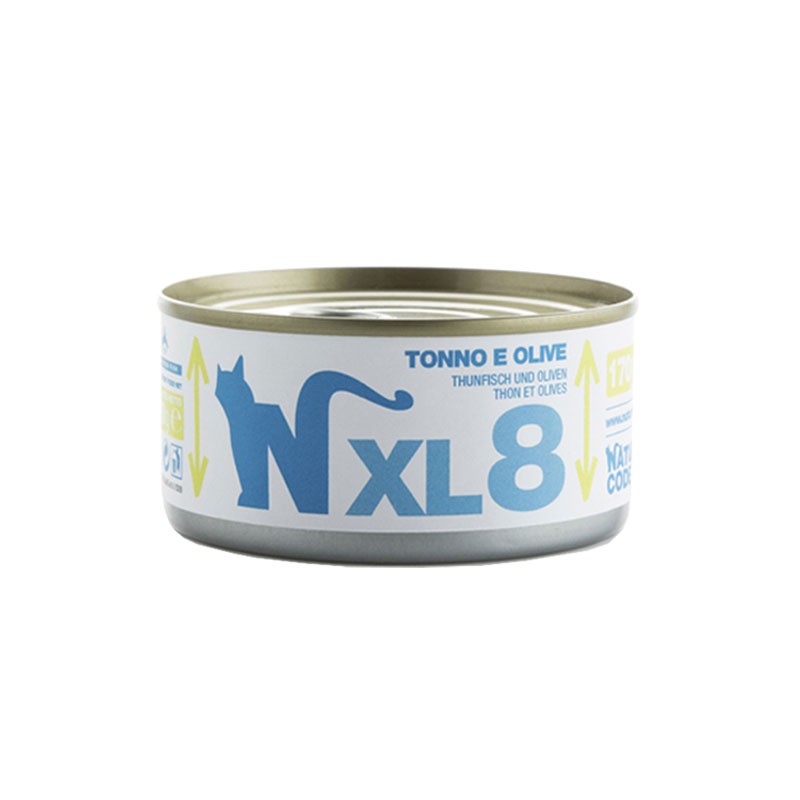 Natural Code XL Tonno e Olive per Gatti - 170 g, 6 pezzi