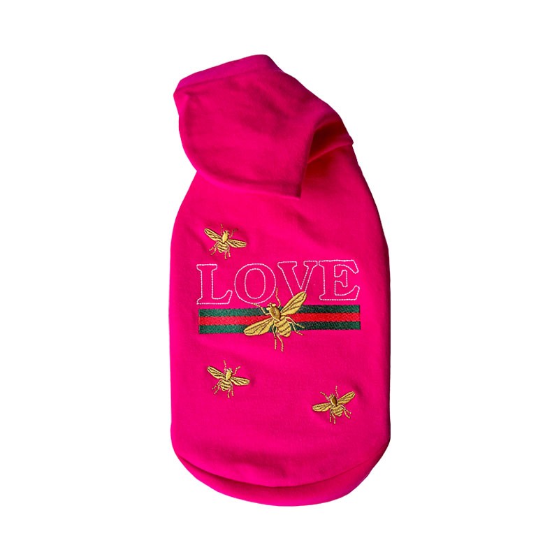 My Dog Felpa Love Fuxia con Api - 36 cm