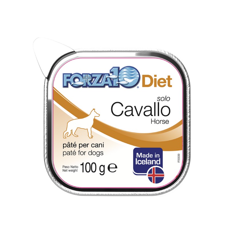 Forza10 Solo Diet Cavallo Umido per Cani - 100 g, 12 pezzi