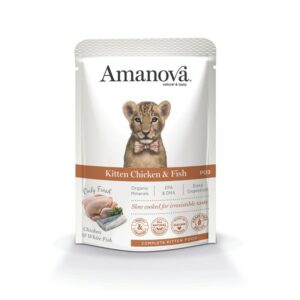 Amanova Kitten Pollo e Pesce Bianco P09 per Gattini