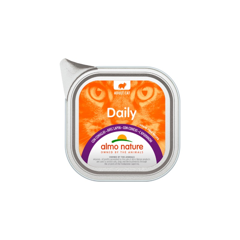 Almo Nature Daily con Coniglio per Gatti - 100 g, 12 pezzi Almo Nature Daily con Coniglio per Gatti - 100 g, 12 pezzi