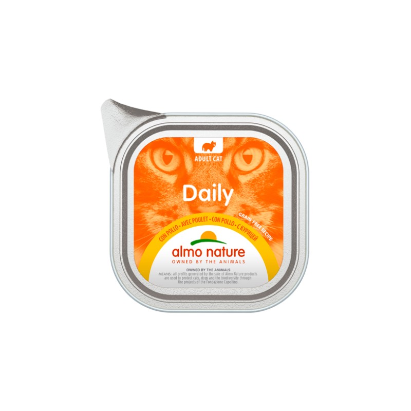 Almo Nature Daily con Pollo per Gatti - 100 g, 12 pezzi